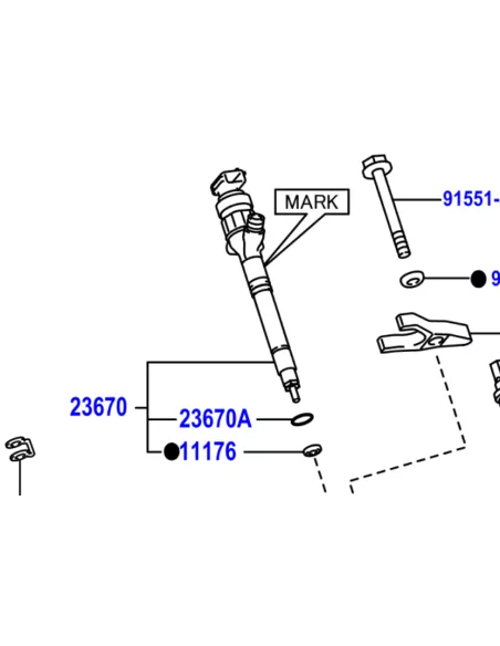 Injecteur NEUF Toyota VDJ200 Euro5 272cv 2012+ TOYOTA - accessoire 4x4