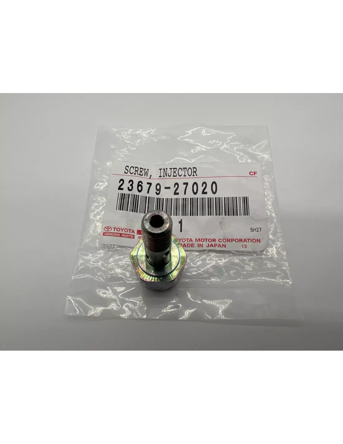 Vis creuse de rampe de retour d'injecteur KDJ9 KDJ12 163cv TOYOTA -