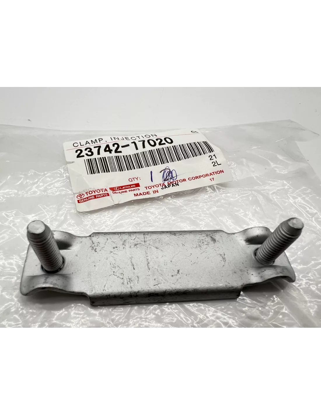 Collier barrette 6 tuyaux injecteur avec 2 vis HDJ80 HZJ7 TOYOTA -