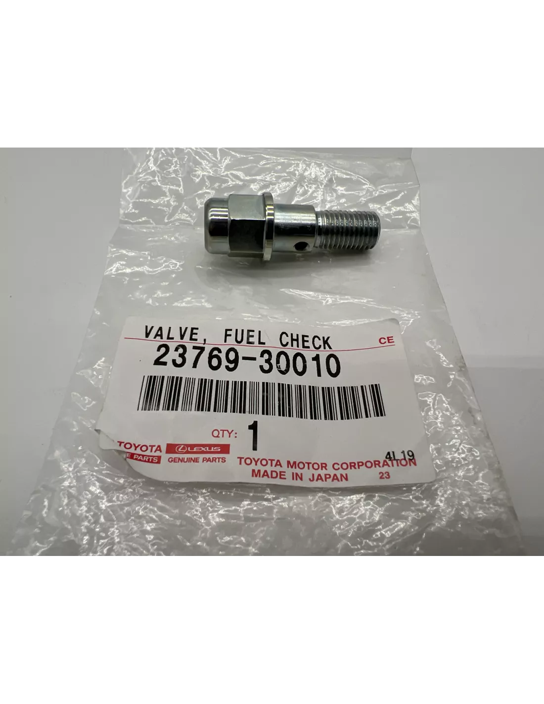 Clapet anti retour sur circuit de retour gasoil KDJ9 KDJ12 TOYOTA -