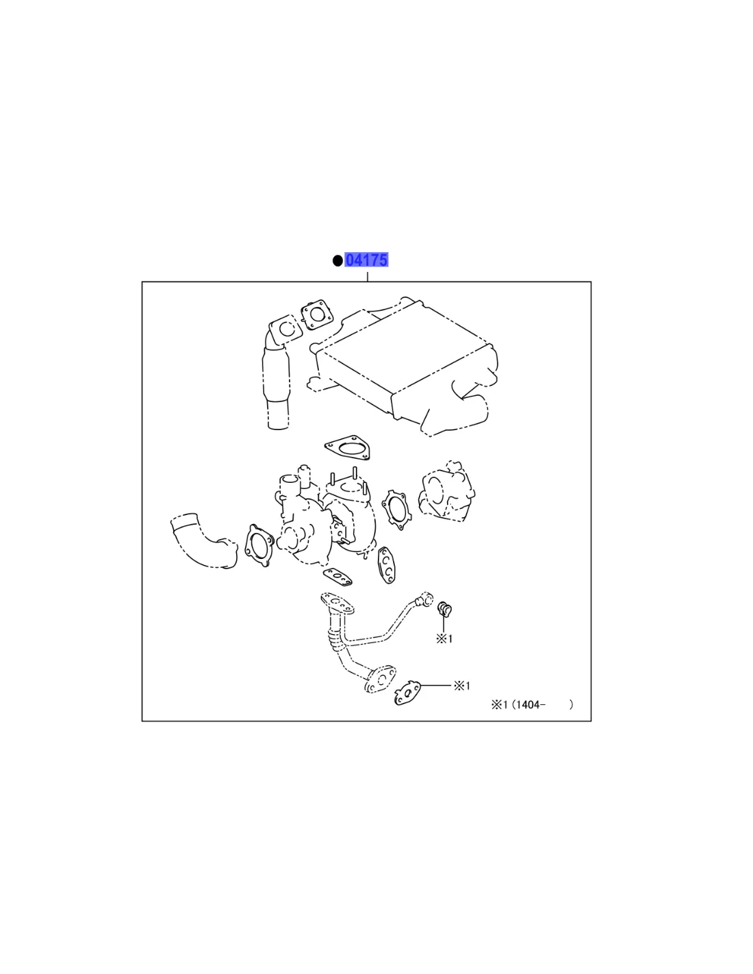 Pochette de joints de turbocompresseur Hilux Vigo 3.0D4-D TOYOTA -
