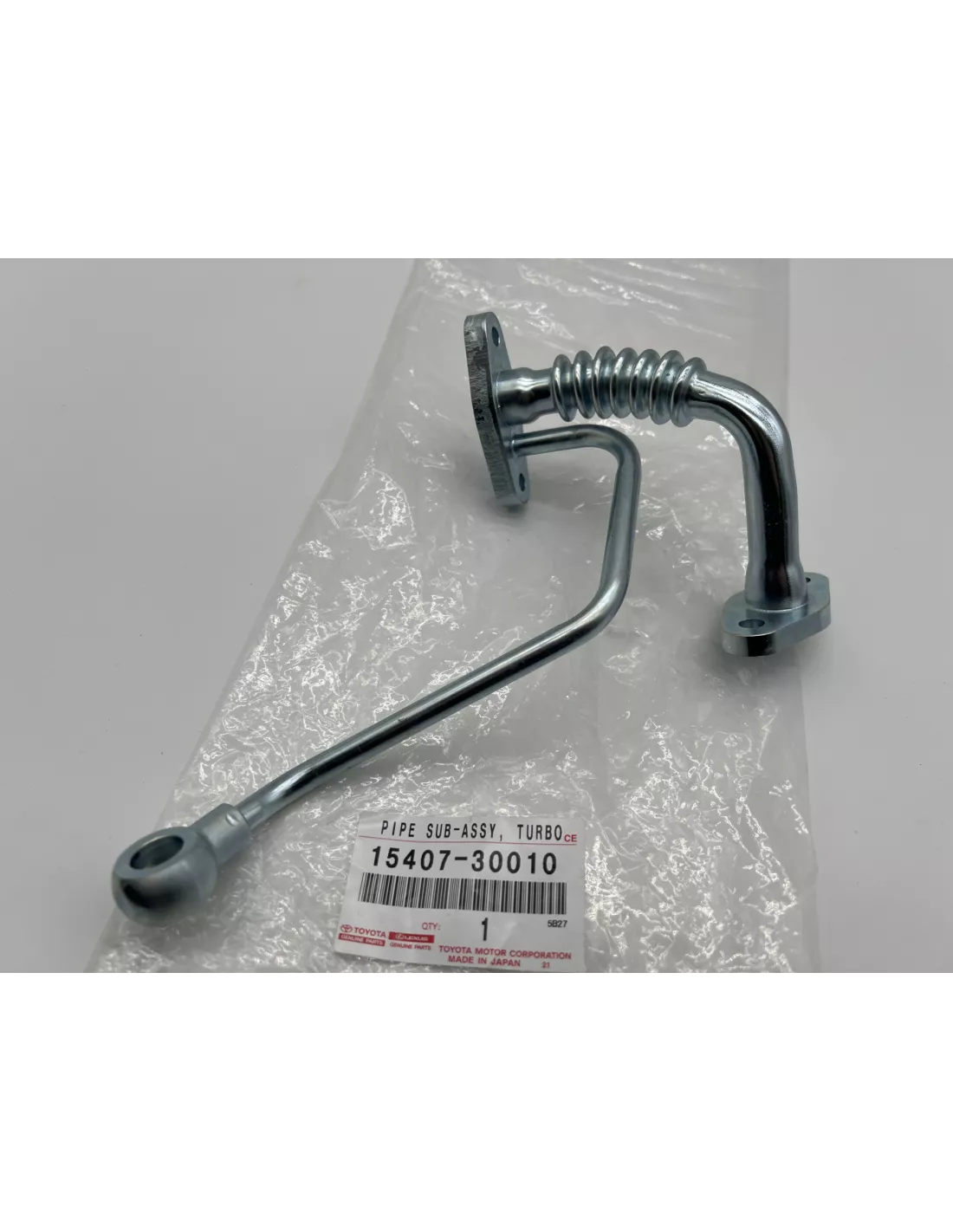 Tube rigide alimentation huile turbo KDJ9 KDJ12 163cv 166cv TOYOTA -