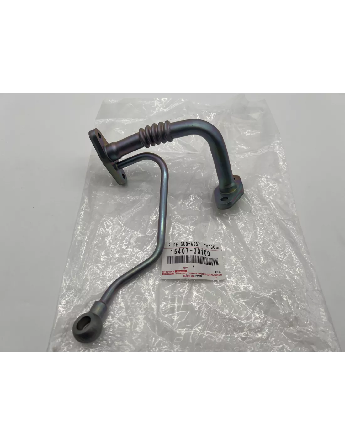 Tube rigide alimentation huile turbo KDJ15 TOYOTA - accessoire 4x4