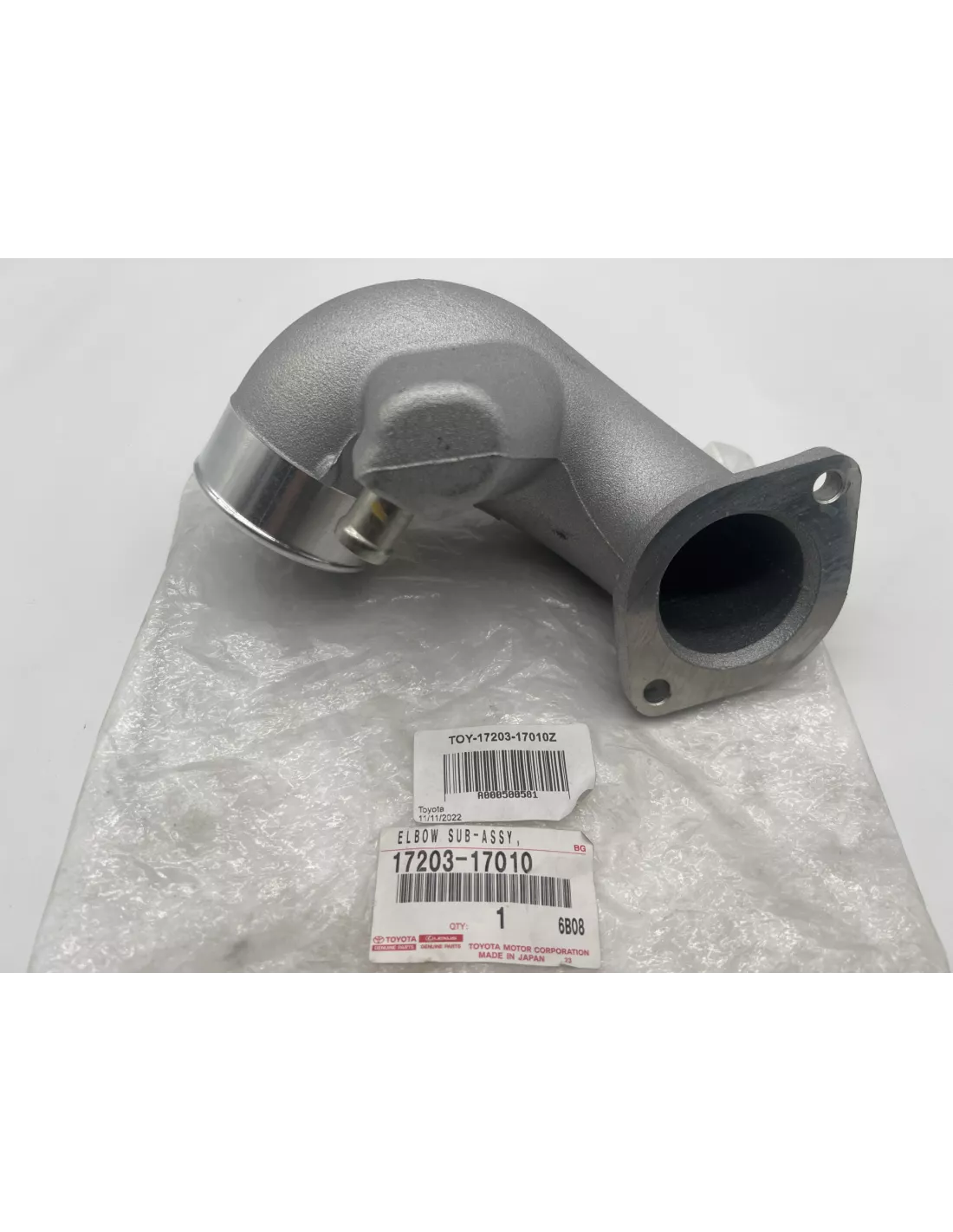 Pipe aluminium entrée air turbo HDJ100 - Turbo géo standard TOYOTA -