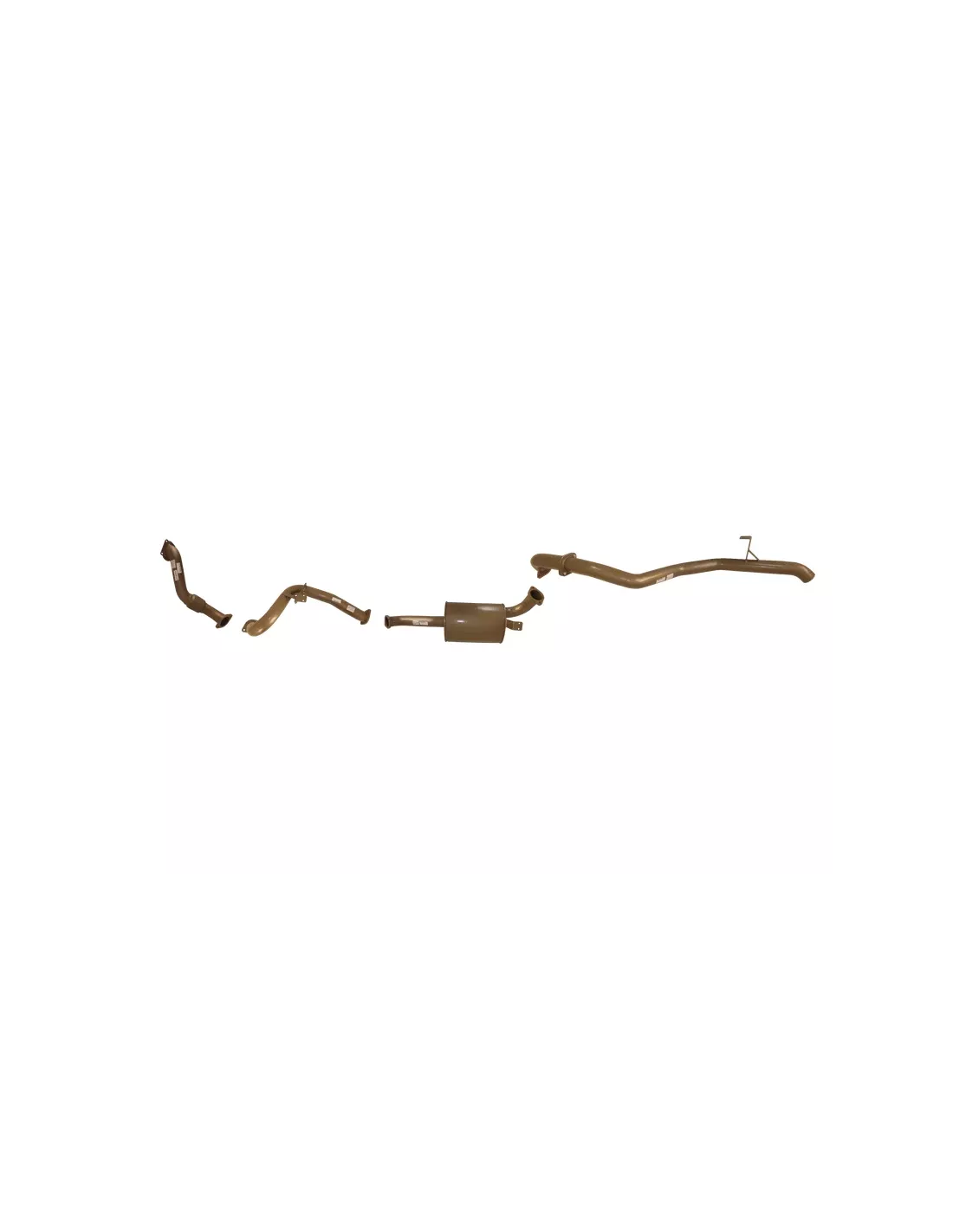 Ligne 3 complète d'échappement après turbo King Brown pour Toyota