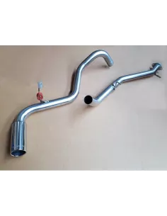 Intermediaire sans silencieux + tube arriere (embout poli diam.90mm.)