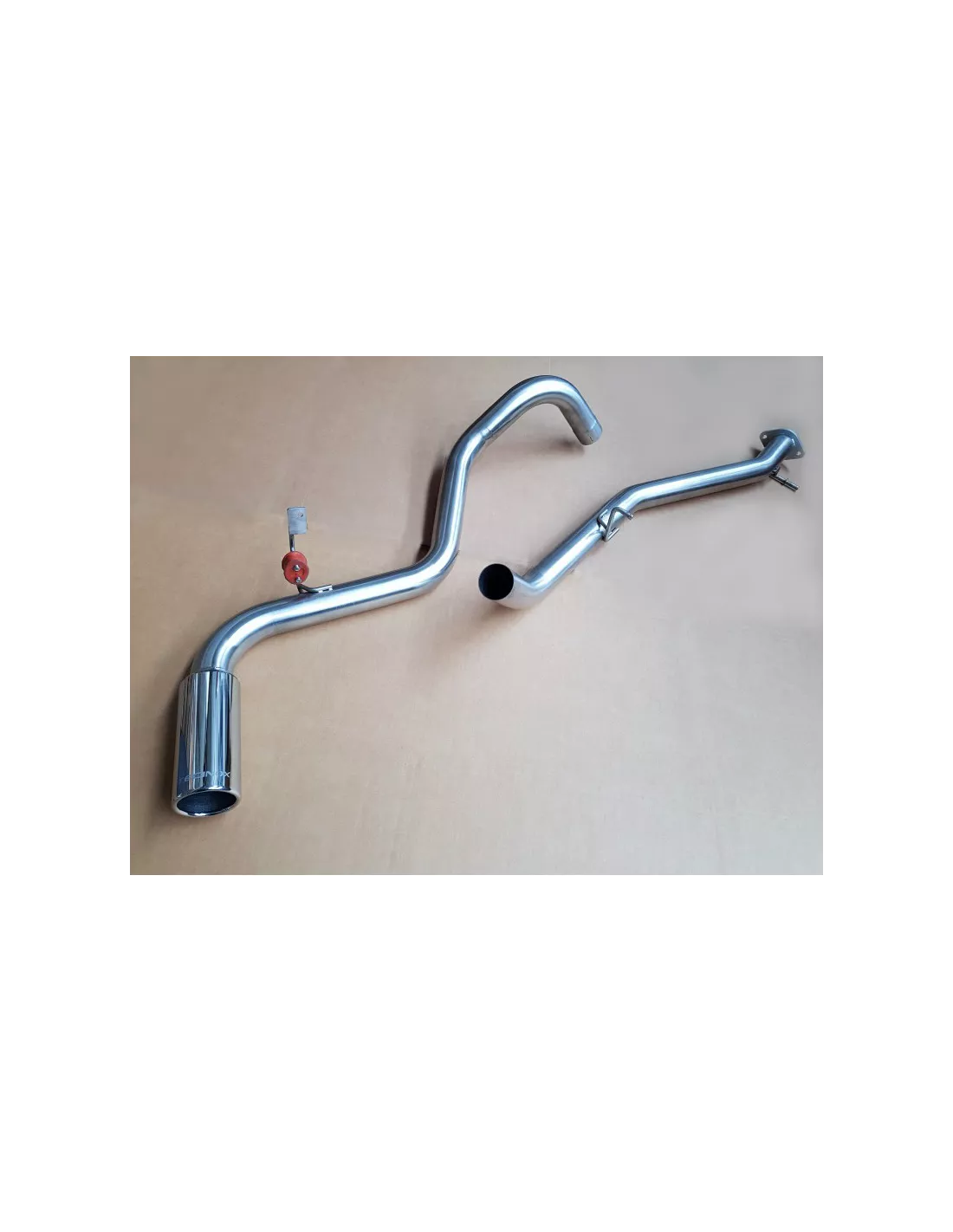 Intermediaire sans silencieux + tube arriere (embout poli diam.90mm.)