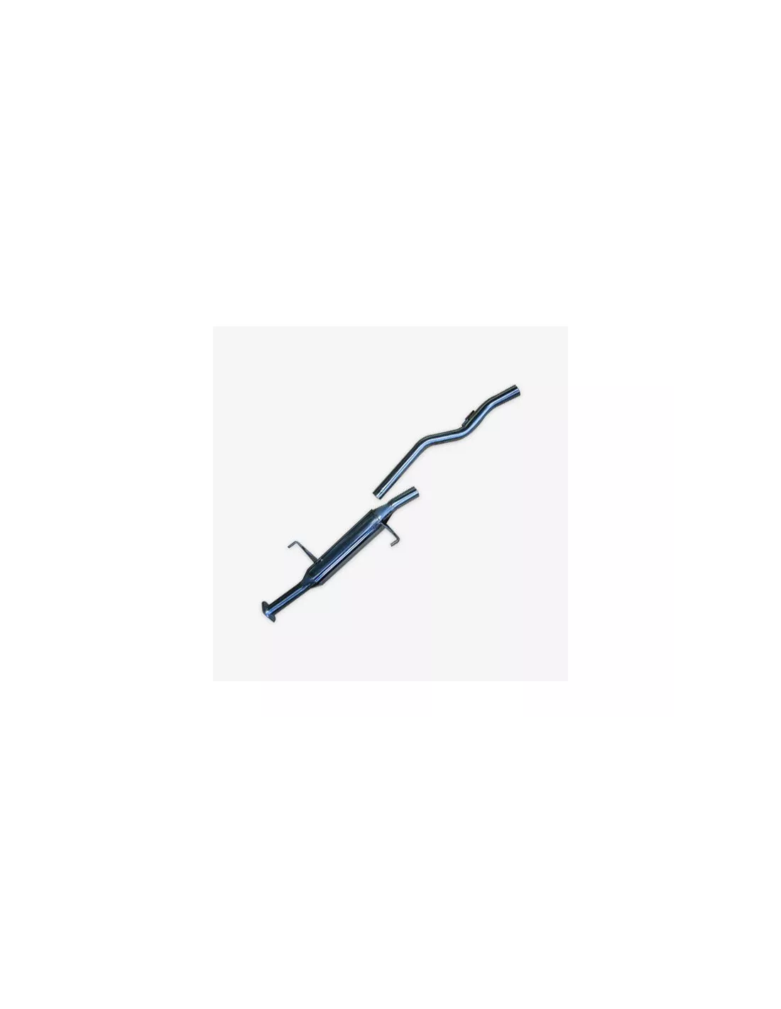 Intermediaire avec silencieux + tube arrière Tecinox Isuzu D-Max 3.0L
