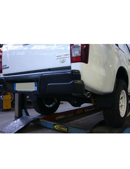Intermediaire sans silencieux + tube arriere Tecinox Isuzu D-Max 2.5L