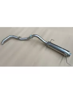 Intermédiaire avec silencieux + tube arrière Tecinox Isuzu D-Max 2.5L