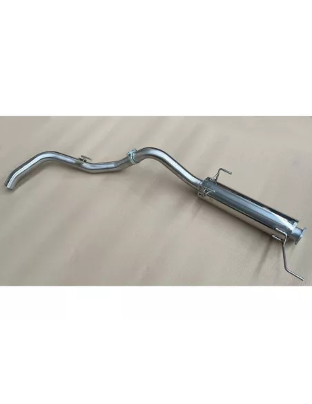 Intermédiaire avec silencieux + tube arrière Tecinox Isuzu D-Max 2.5L