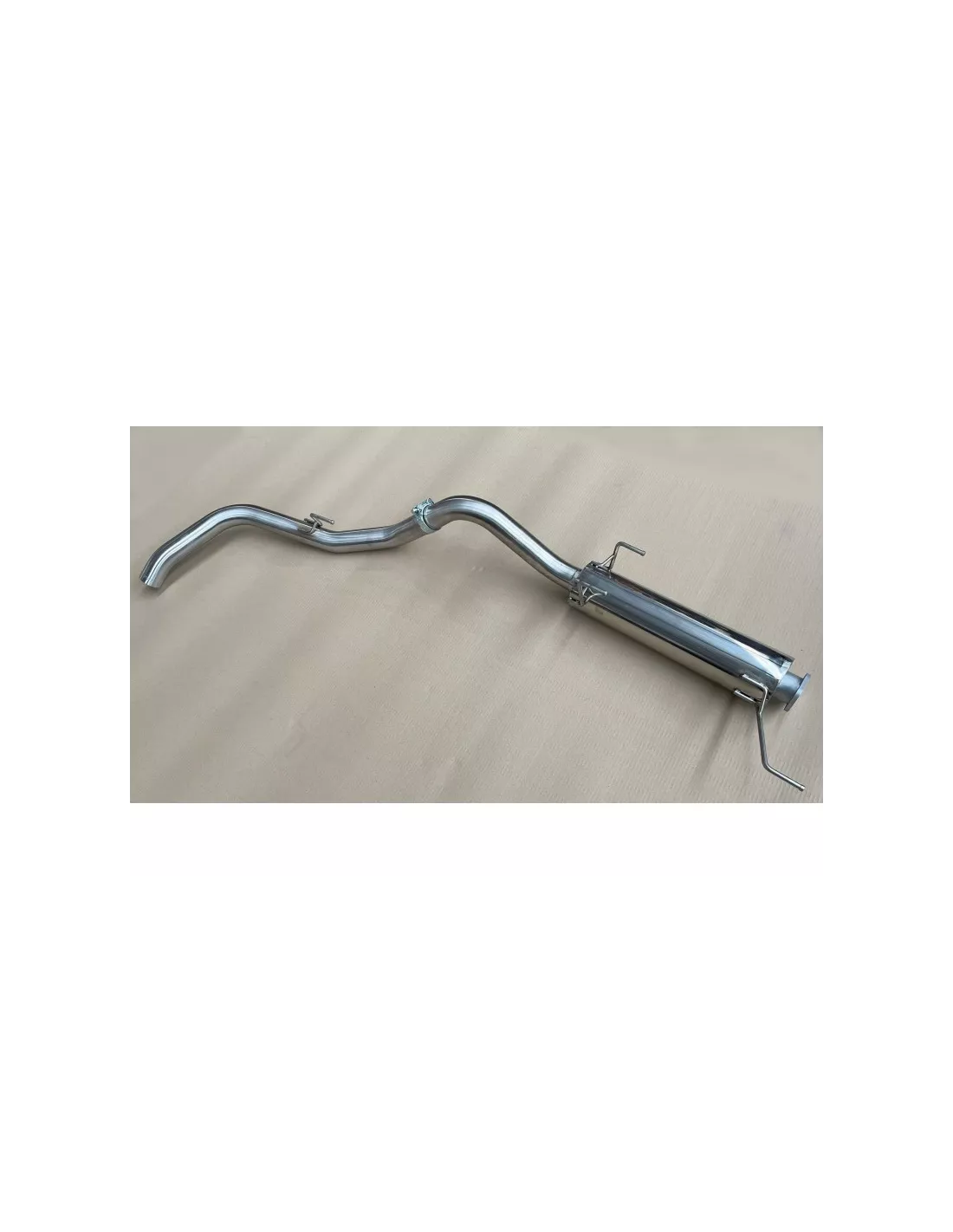 Intermédiaire avec silencieux + tube arrière Tecinox Isuzu D-Max 2.5L