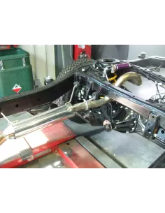 Intermediaire avec silencieux+ tube arriere (2 pieces) Tecinox Toyota