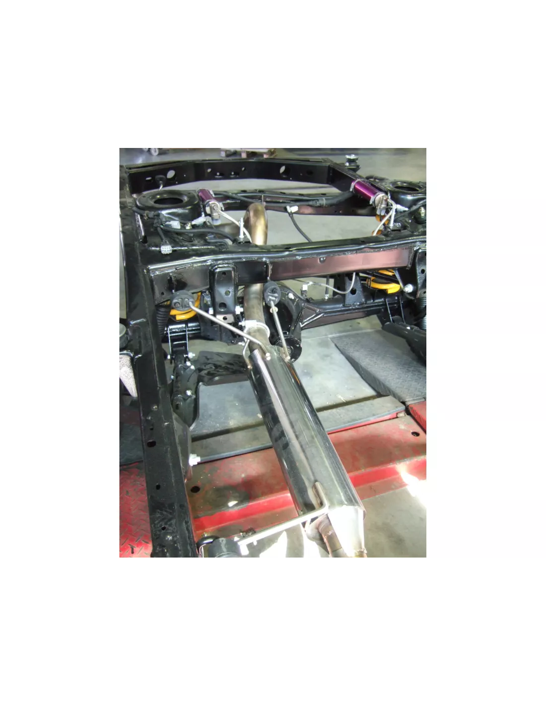 Intermediaire avec silencieux+ tube arriere (2 pieces) Tecinox Toyota