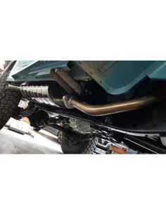Sortie latérale après tube primaire Tecinox Toyota Land Cruiser Bj42 2