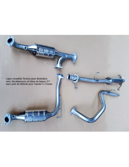 Intermediaire avec silencieux Tecinox Toyota FJ Cruiser 2006-2018