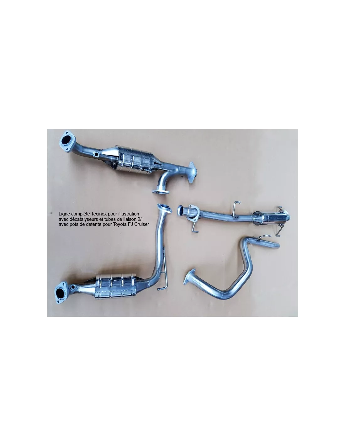 Intermediaire avec silencieux Tecinox Toyota FJ Cruiser 2006-2018