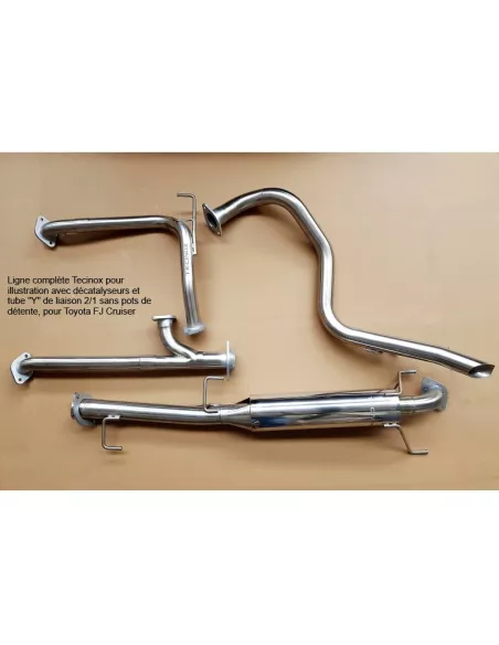 Intermediaire avec silencieux Tecinox Toyota FJ Cruiser 2006-2018