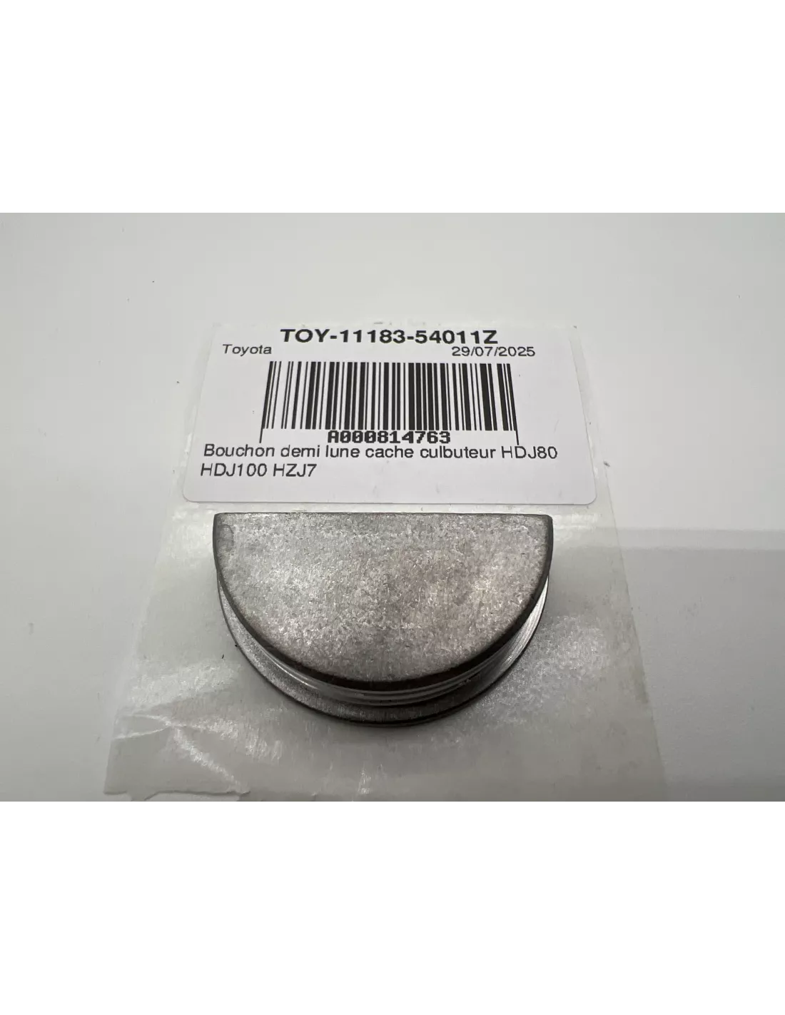Bouchon demi lune cache culbuteur HDJ80 HDJ100 HZJ7 TOYOTA -
