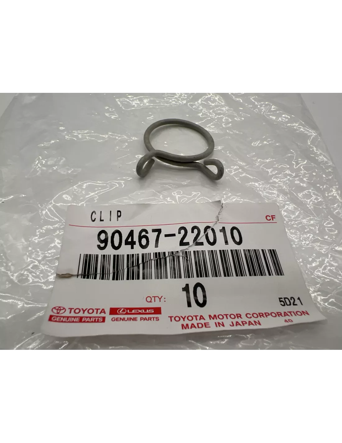 Clips métallique durite caoutchouc de reniflard TOYOTA - accessoire