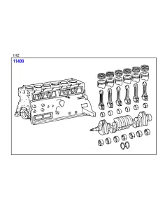 Bloc moteur embiellé 1HZ pour Land Cruiser HZJ78 HZJ79 HZJ105 TOYOTA