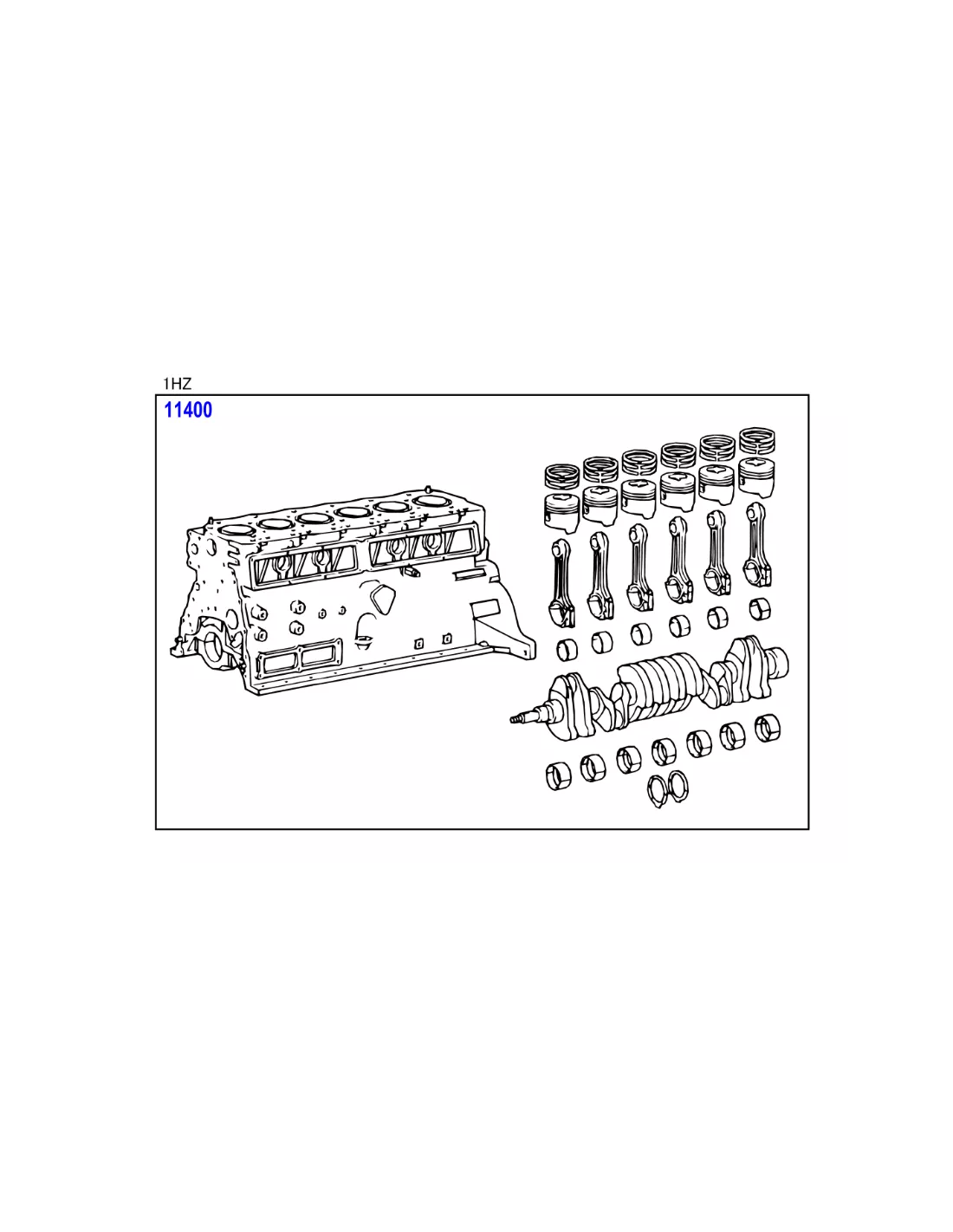 Bloc moteur embiellé 1HZ pour Land Cruiser HZJ78 HZJ79 HZJ105 TOYOTA