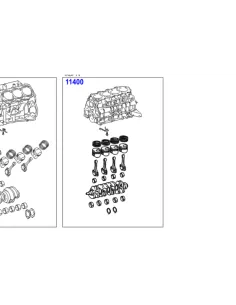 Bloc moteur embiellé Land Cruiser 3.0D4-D KDJ120 KDJ150 166CV 173CV