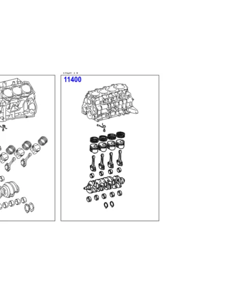 Bloc moteur embiellé Land Cruiser 3.0D4-D KDJ120 KDJ150 166CV 173CV