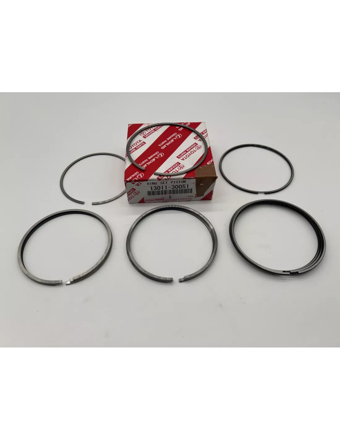 Jeu de segments pour 4 pistons KDJ9 KDJ12 163cv 166cv TOYOTA -
