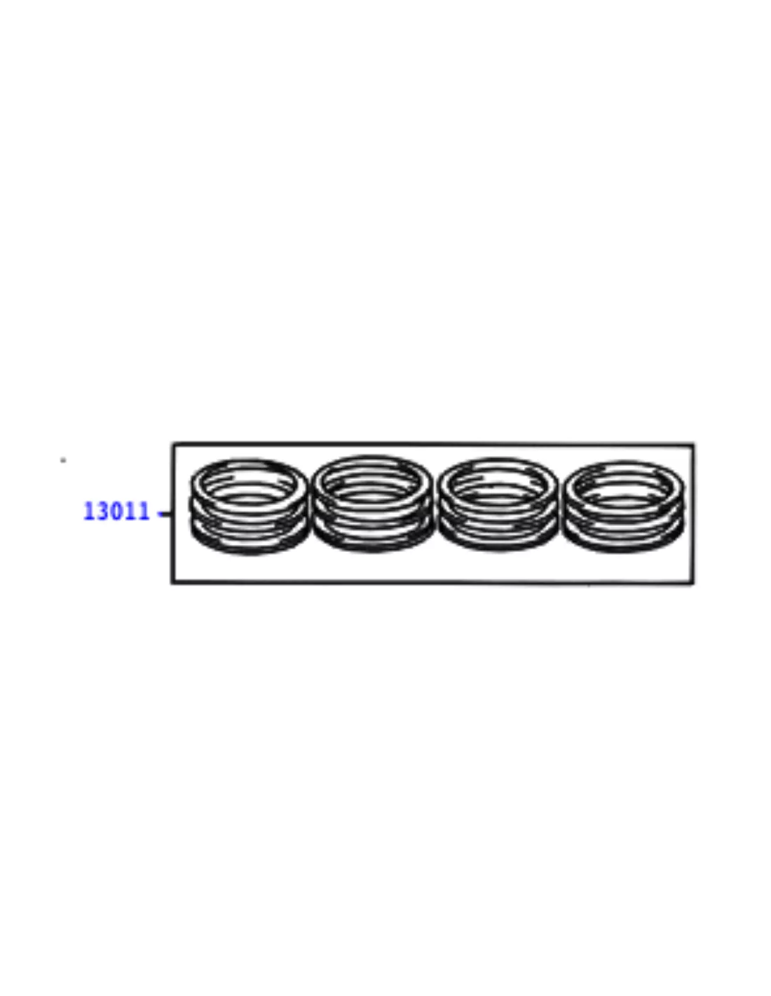 Jeu segments cote réparation 0.5 pour 4 pistons 1KZ-T KZJ7 KZJ9