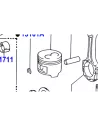Piston moteur 1HZ HZJ78 HZJ79 - Marquage 2 - Cote standard TOYOTA -