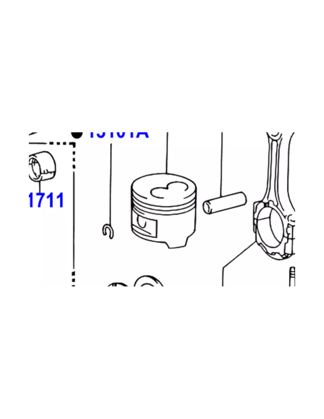 Piston moteur 1HZ HZJ78 HZJ79 - Marquage 2 - Cote standard TOYOTA -