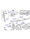 Piston moteur KDJ9 KDJ12 163cv - Marquage 2 - Cote standard TOYOTA -