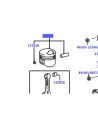 Piston moteur KZJ7 KZJ9 - Marquage 2 - Cote standard TOYOTA -