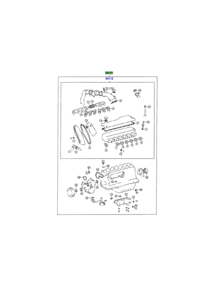 Pochette de joint complète moteur 1HZ HZJ78 HZJ79 HZJ105 TOYOTA -