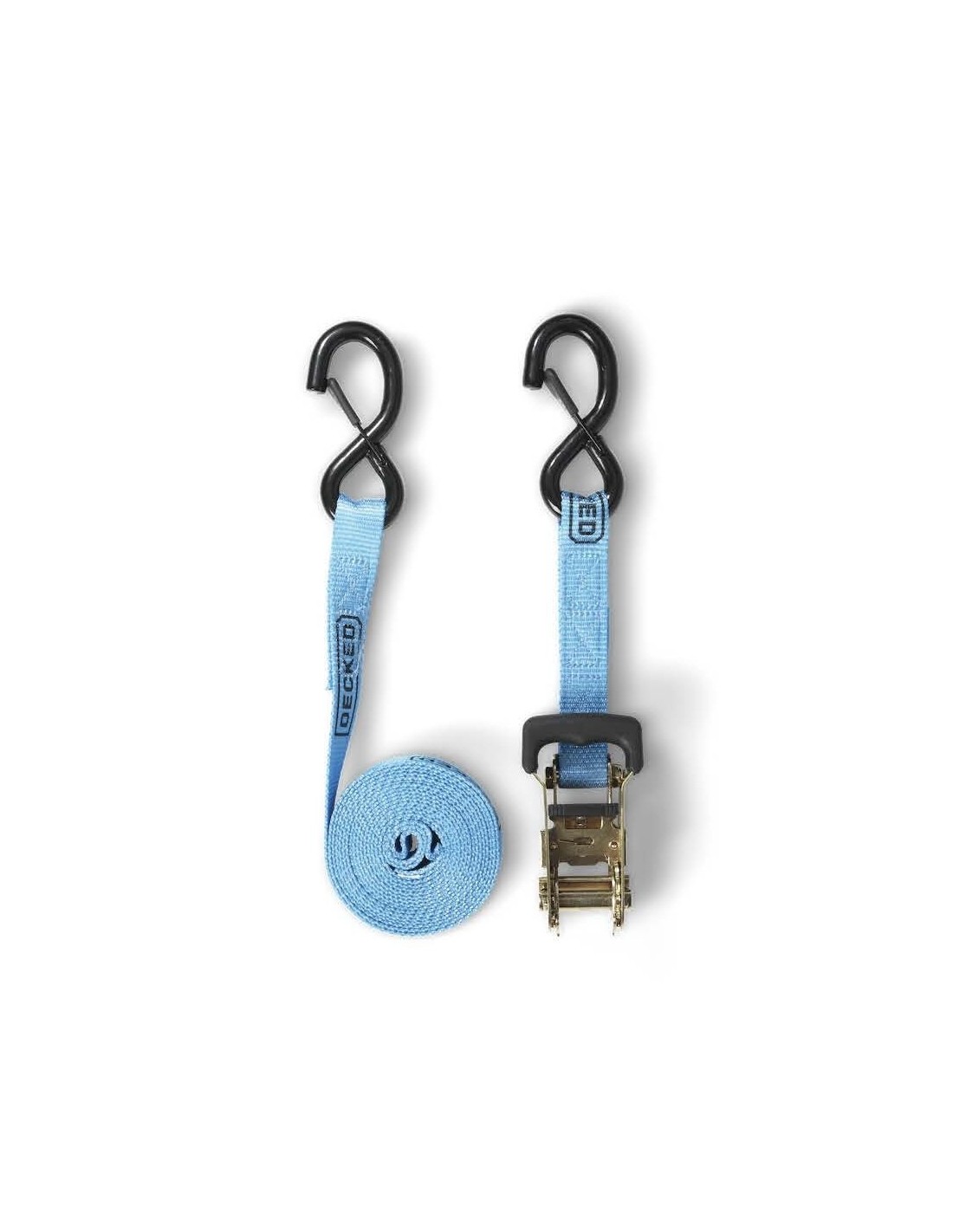 DECKED Ratchet Straps, sangles à cliquet bleues