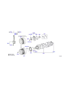 Poulie damper de vilebrequin VDJ200 TOYOTA - accessoire 4x4 2