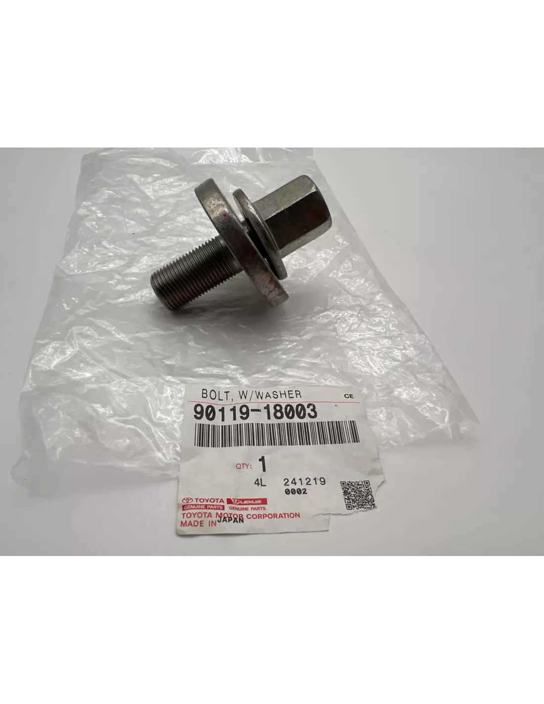 Boulon de fixation de poulie damper sur vilebrequin TOYOTA -