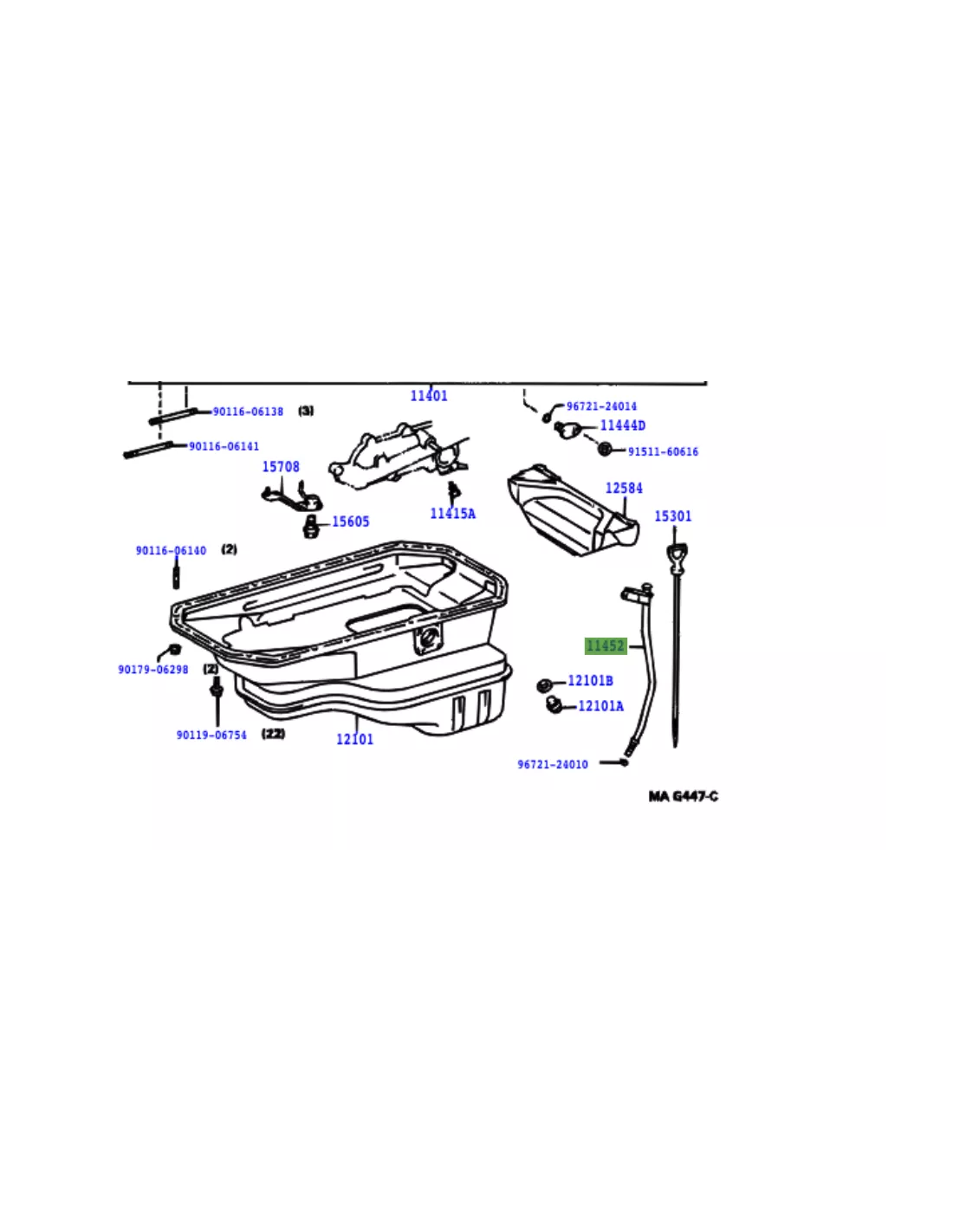 Guide de jauge de niveau d'huile KZJ70 KZJ73 4Runner 3.0TD TOYOTA -