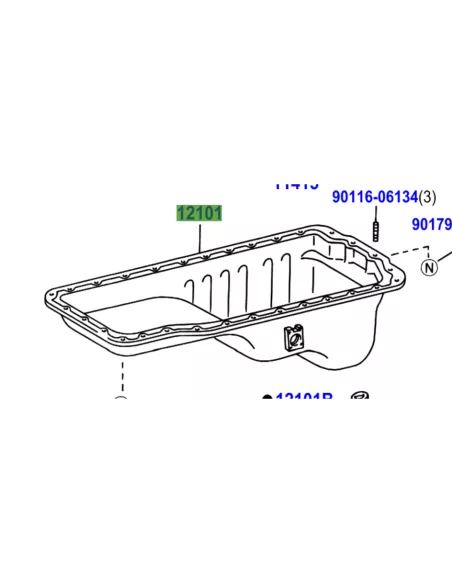 Carter huile moteur HZJ78 HZJ79 TOYOTA - accessoire 4x4