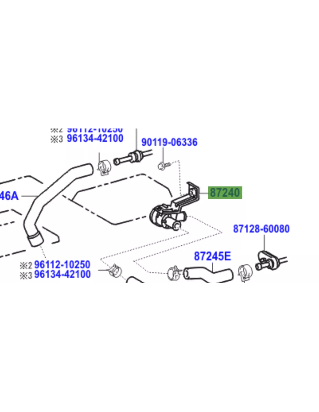 Robinet de chauffage HZJ7 TOYOTA - accessoire 4x4