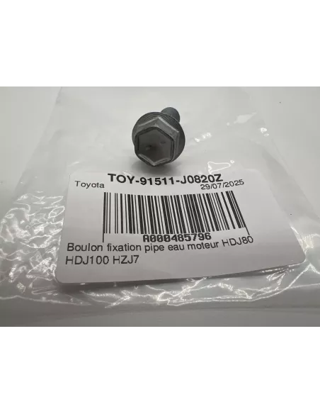 Boulon fixation pipe eau moteur HDJ80 HDJ100 HZJ7 TOYOTA - accessoire