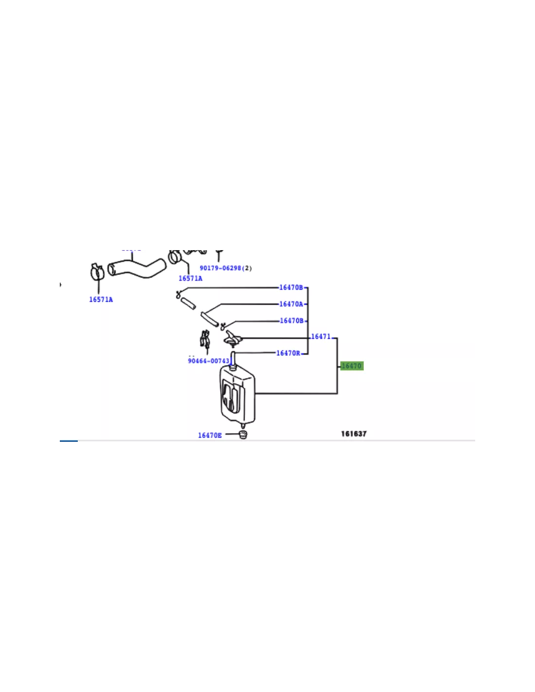 Vase d'expansion liquide de refroidissement KZJ9 KDJ9 TOYOTA -