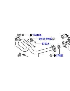 Tube primaire échappement Land Cruiser HZJ78 HZJ79 2007+ sans
