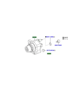 Pompe à vide KZJ7 KZJ9 KDJ9 KDJ12 Hilux Vigo TOYOTA - accessoire 4x4