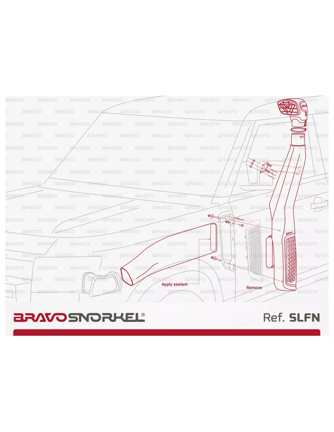 Snorkel Bravo pour Land Rover Defender II (2019+) BRAVO SNORKEL -
