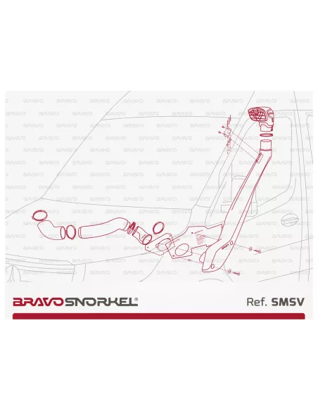 Snorkel Bravo pour Mercedes Sprinter W907 2018-2022 3.0D 2.1D BRAVO