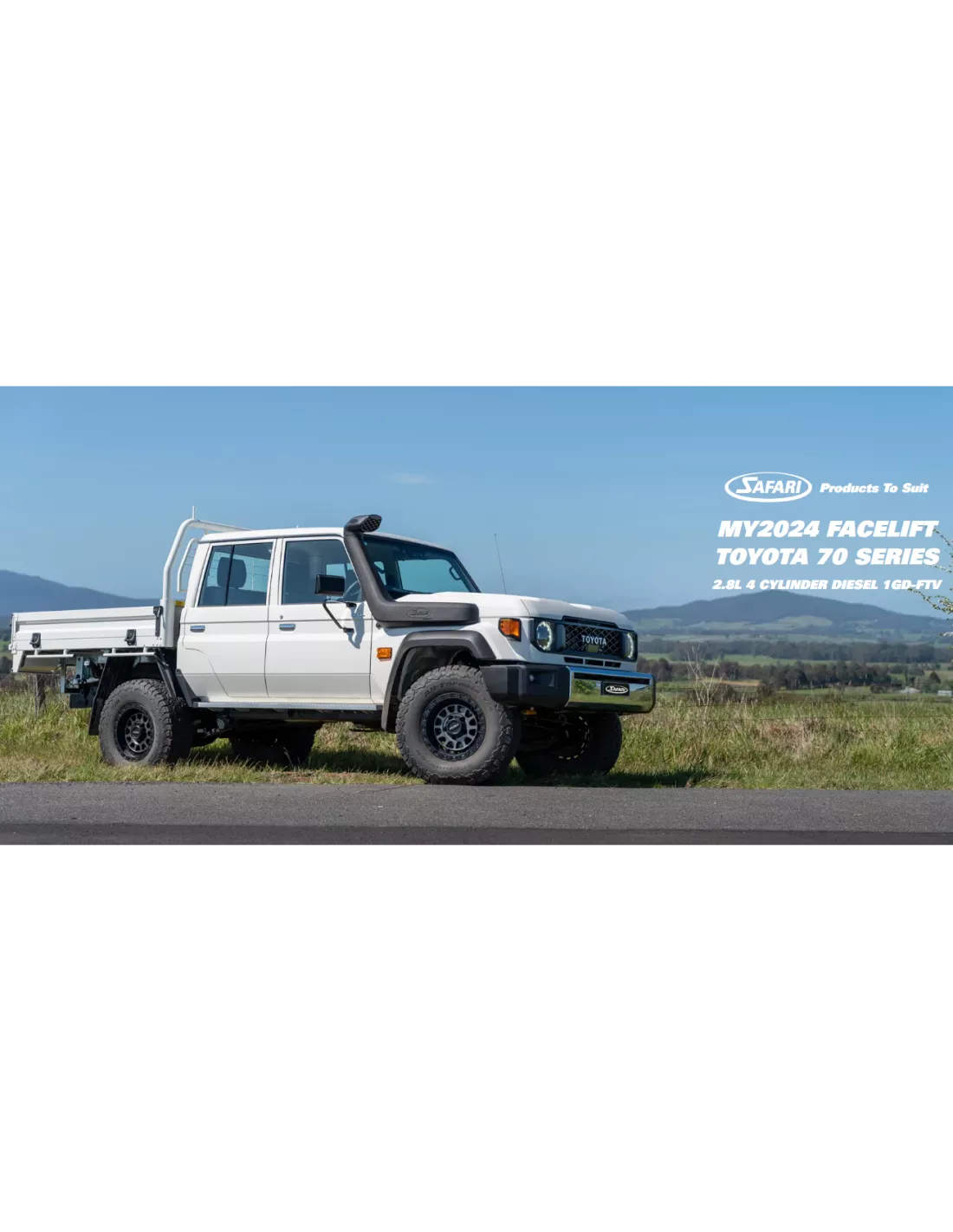 Snorkel Safari Armax Toyota Land Cruiser HZJ7 GDJ7 GRJ7 2024+ SAFARI