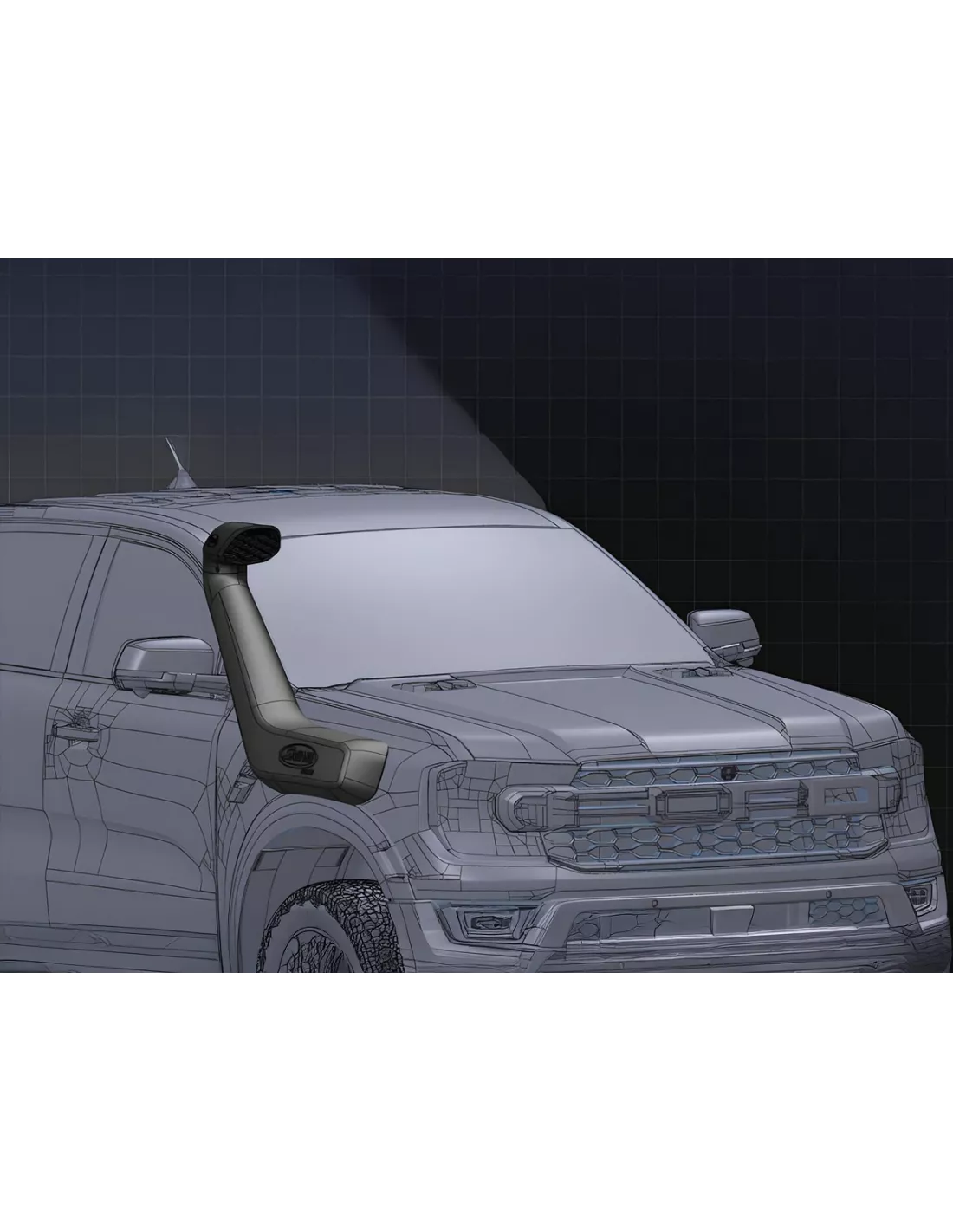 Snorkel Safari Armax Ford Ranger Raptor 2023+ V6 3 0L EcoBoost SAFARI