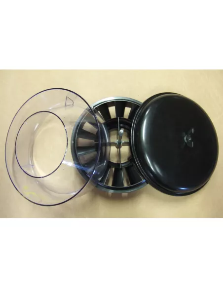 Préfiltre cyclonique Donaldson transparent Ø10 avec entrée Ø3.8